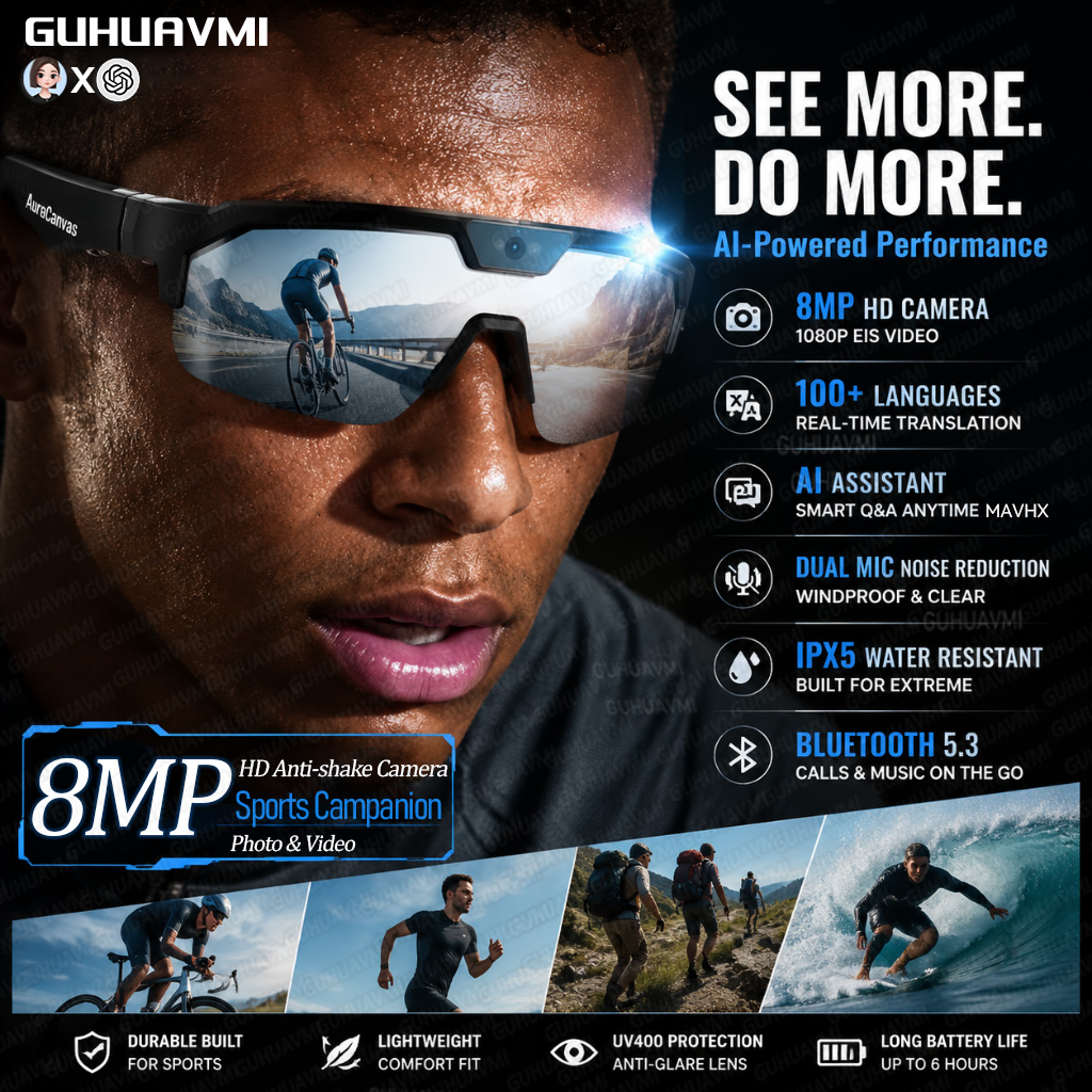 Smart Glasses Lens - New Smart Glasses with Camera 4K