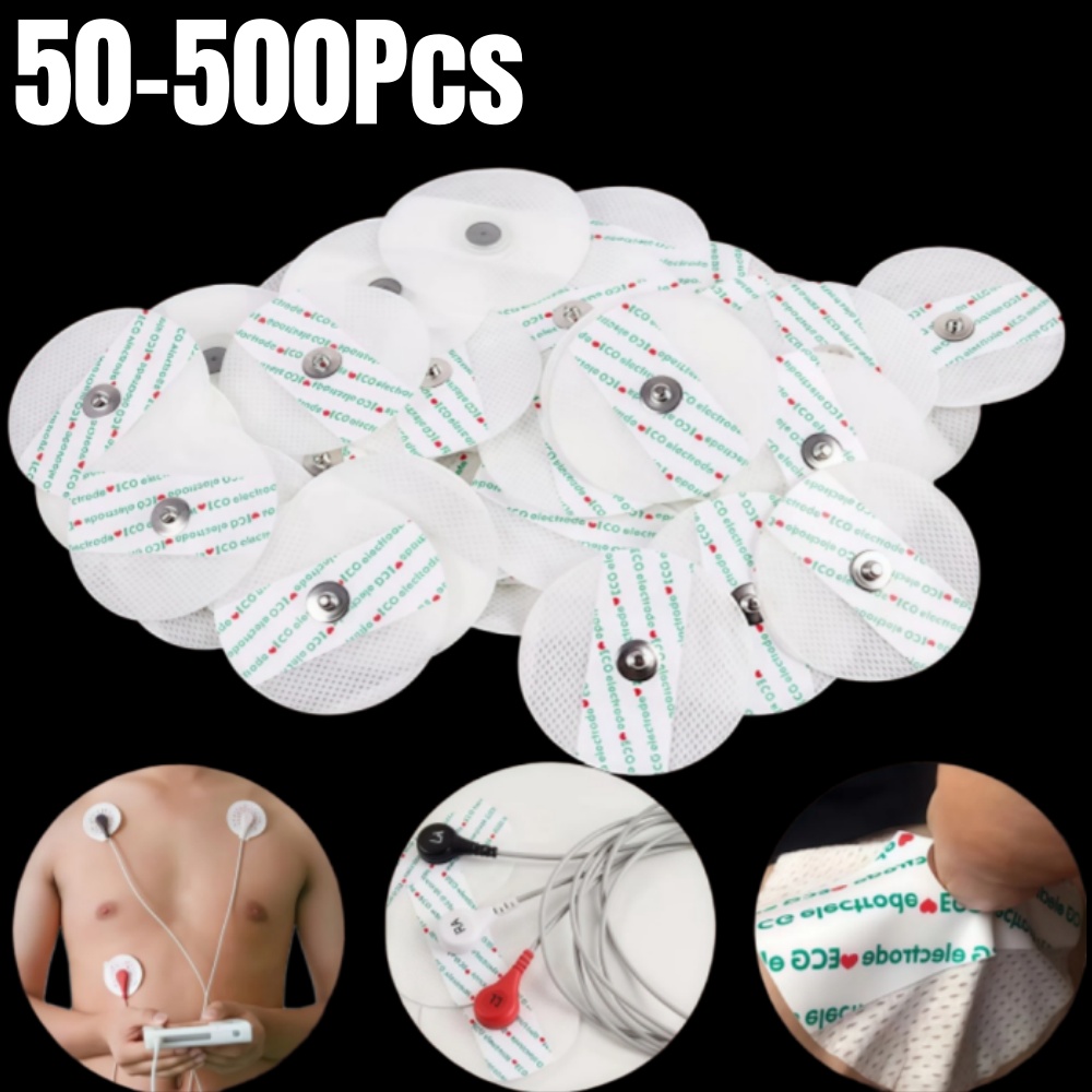 Ecg Patch Monitor - 50-500pcs Non-woven ECG Electrode Pads Electrode