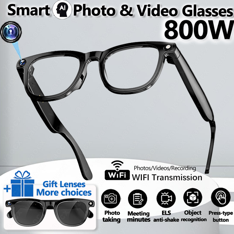 Smart Glasses Lens - 2026 Smart Glasses 800W Camera Al