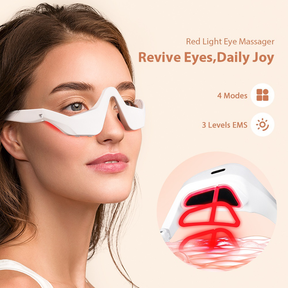 Light Therapy Glasses - Eye Massager Under Eye Red Light