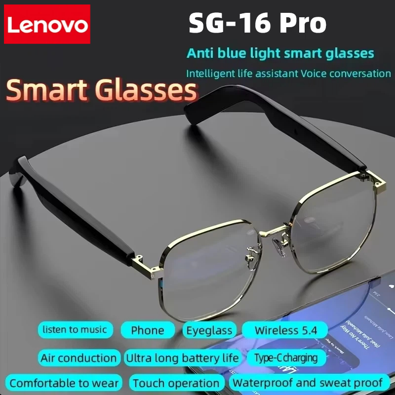 Smart Glasses Lens - Lenovo New SG-16 Pro Smart Audio