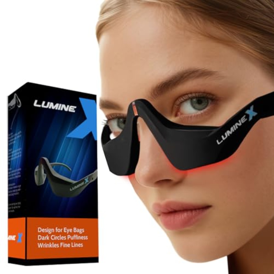 Light Therapy Glasses - Under-Eye Red Light Therapy Device and