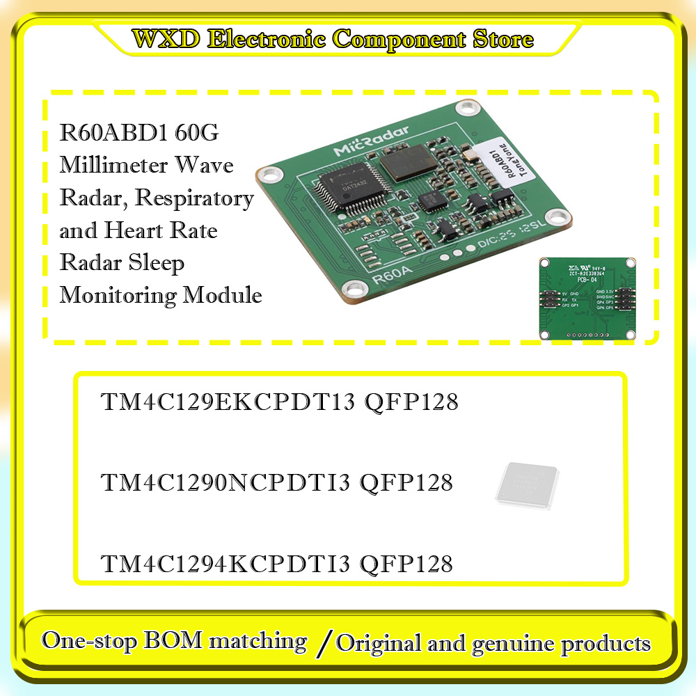 Breath Rate Monitor - TM4C129EKCPDT13 TM4C1290NCPDTI3 TM4C1294KCPDTI3 R60ABD1 60G millimeter