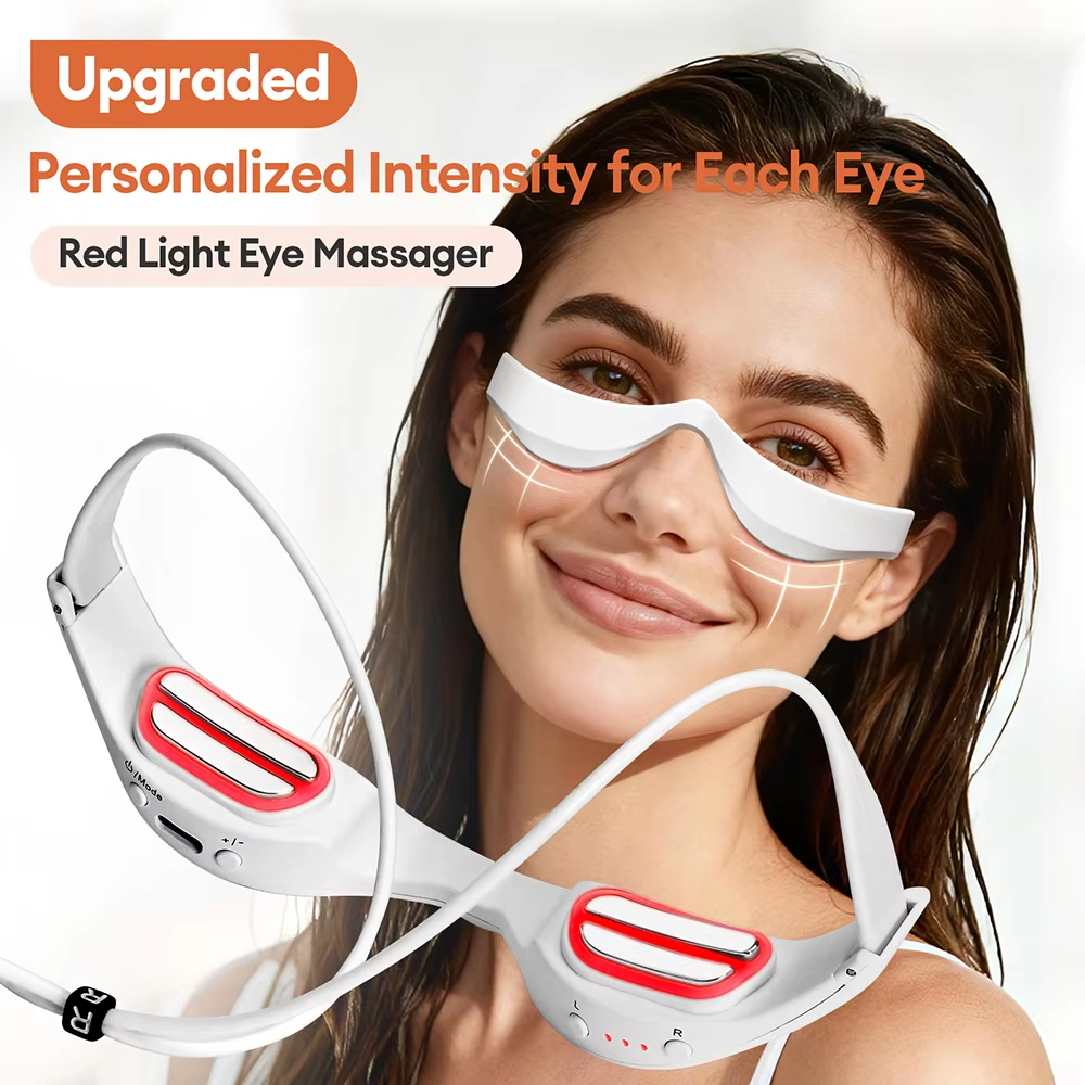 Light Therapy Glasses - Electric Eye Massager Glasses EMS Red