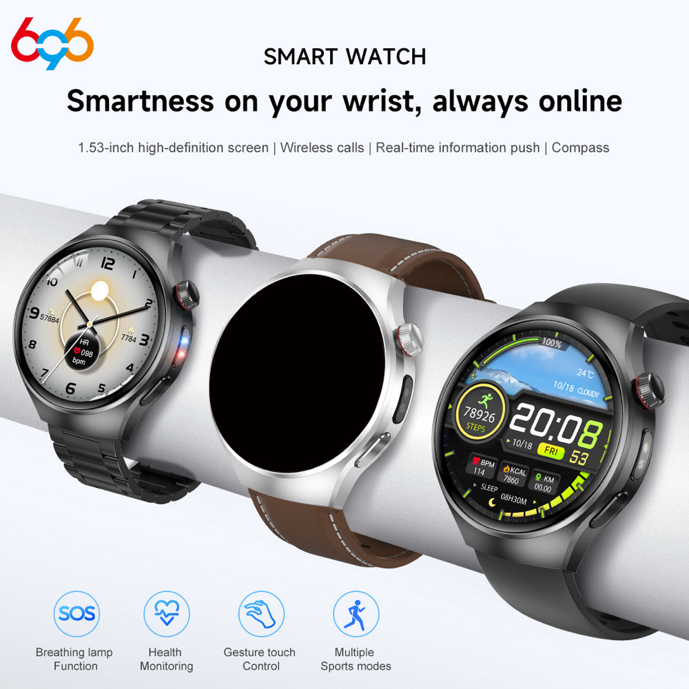 Breath Rate Monitor - Life Waterproof Blue Tooth Call Smartwatch