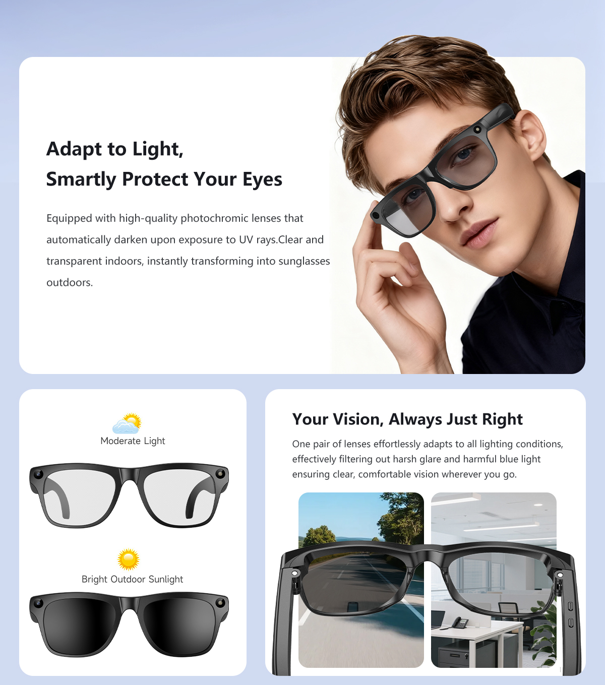 AI Smart Glasses Camera AI Pho - Smart Glasses Lens review and price