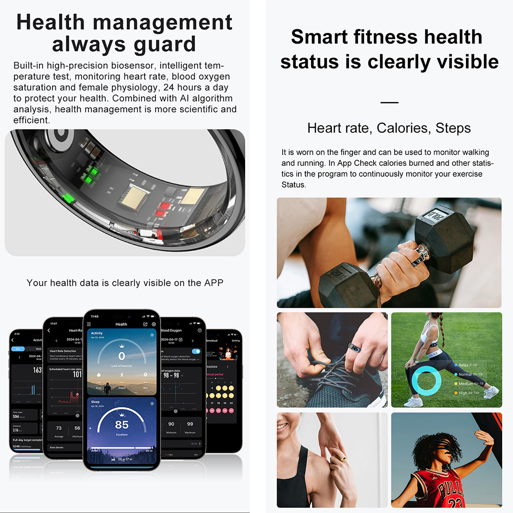R08 Fitness Tracker Smart Ring - Temperature Ring Skin review and price