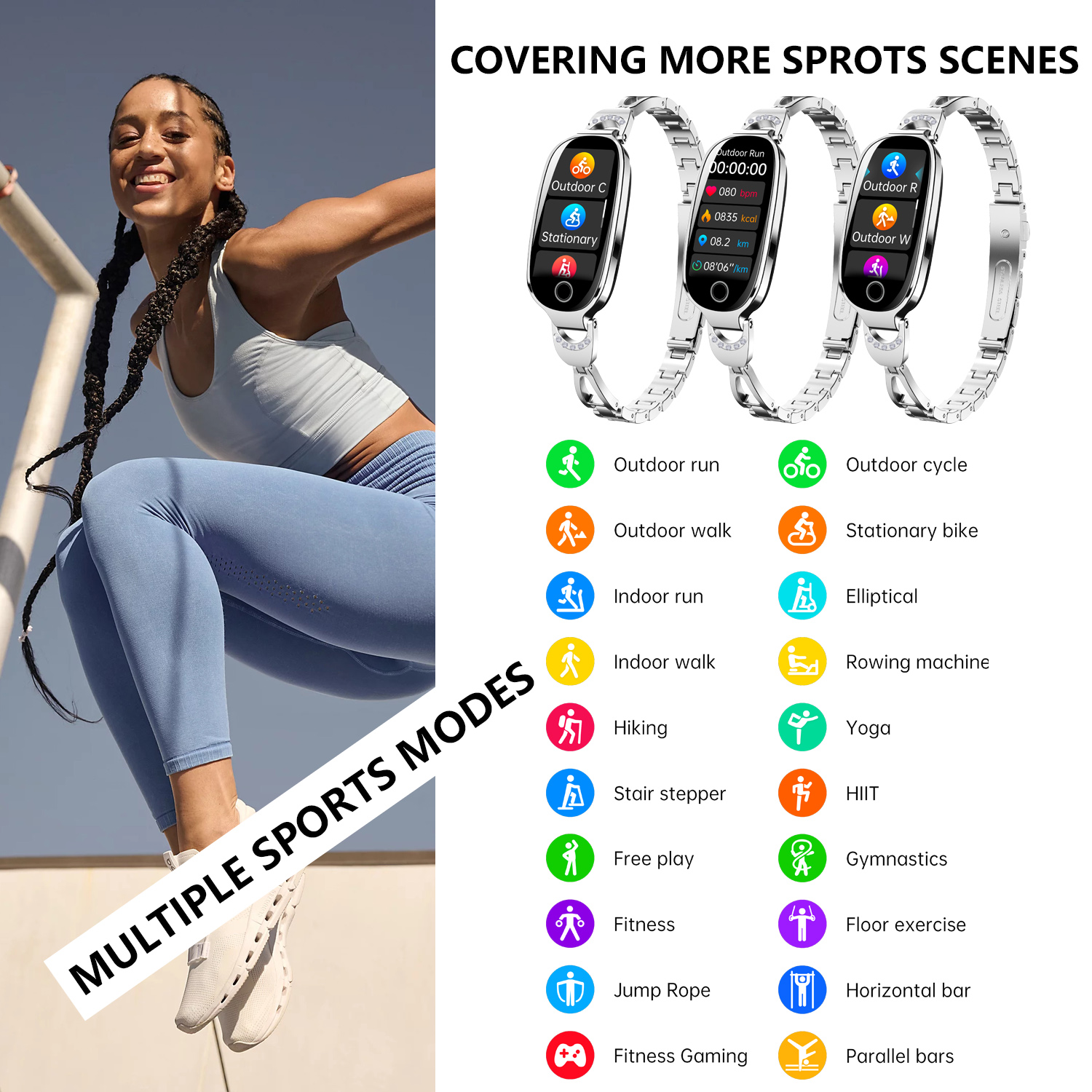 F81 Girl Heart Rate Waterproof - Breath Rate Monitor review and price
