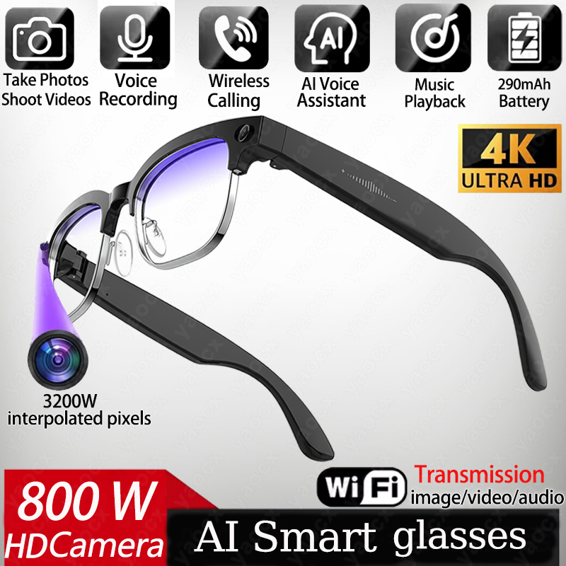 4K Smart AI Glasses 8MP Camera - Smart Glasses Lens review and price