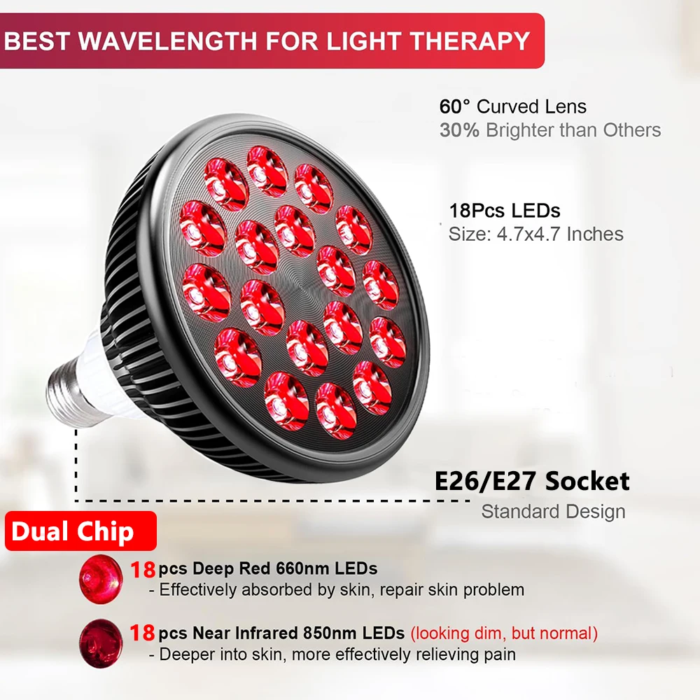54W 660nm&850nm LED Red and In - Galvanic Skin Sensor review and price