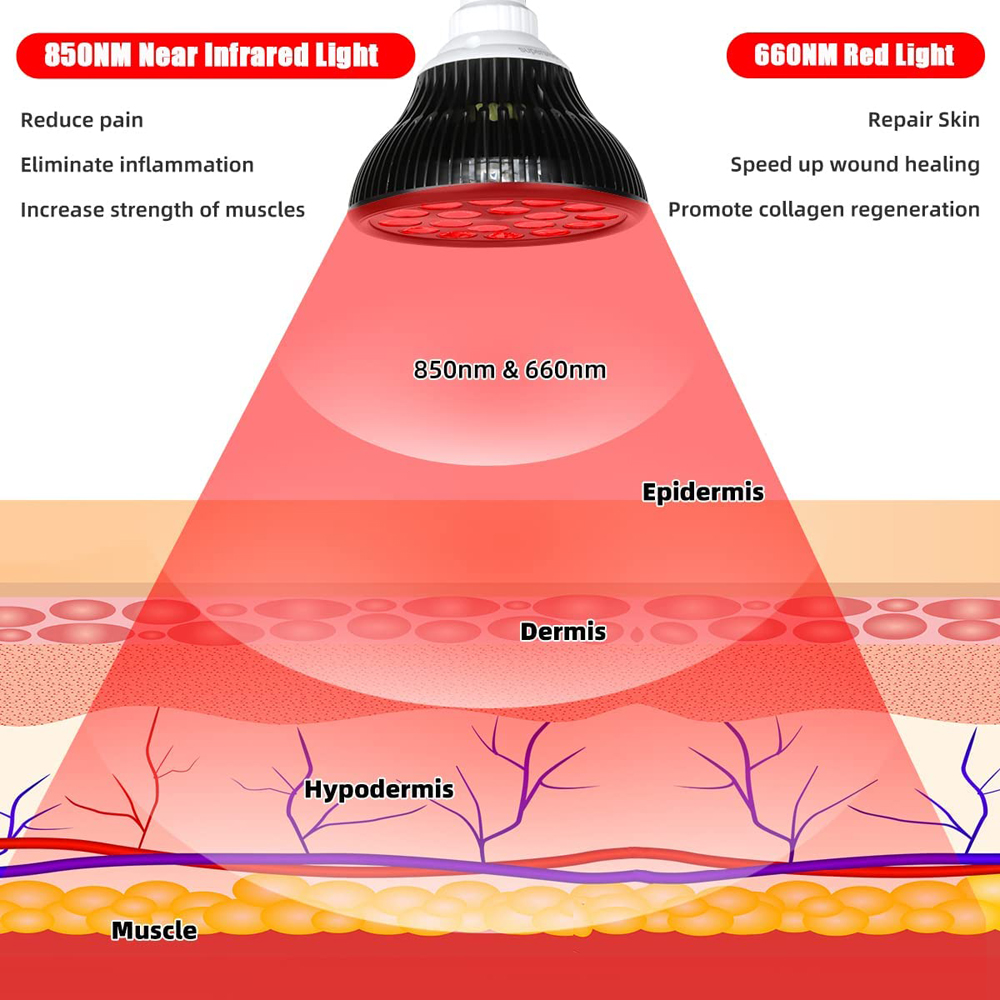 54W 660nm&850nm LED Red and In - Galvanic Skin Sensor review and price