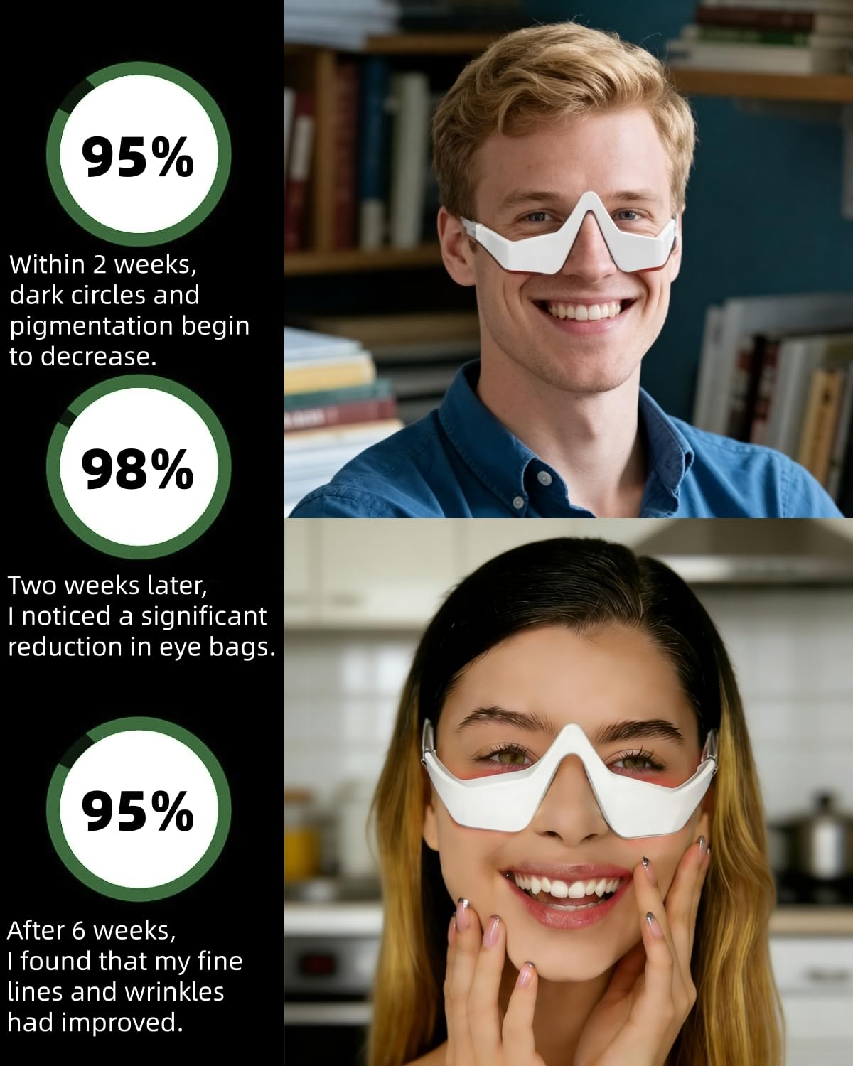 Under Eye Red Light Therapy De - Light Therapy Glasses review and price