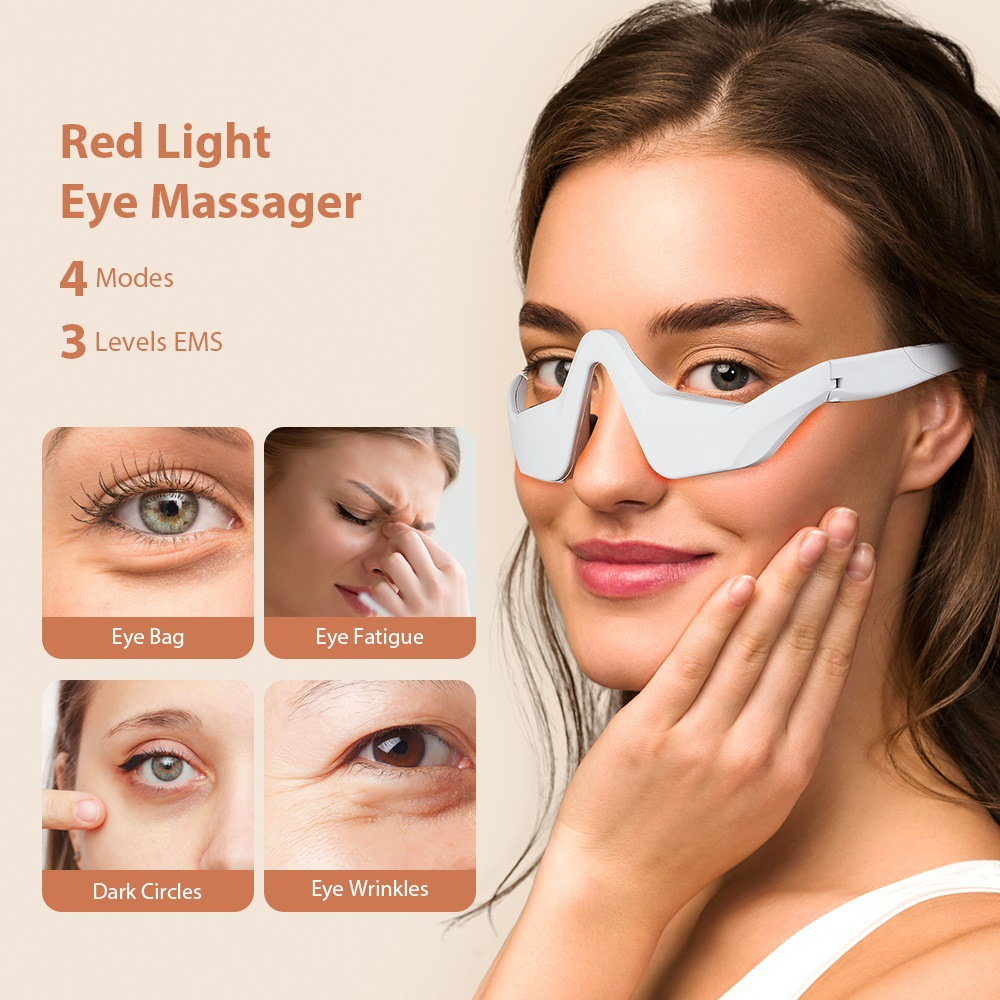 Eye Massager Under Eye Red Lig - Light Therapy Glasses review and price