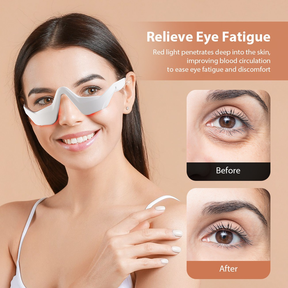 Eye Massager Under Eye Red Lig - Light Therapy Glasses review and price