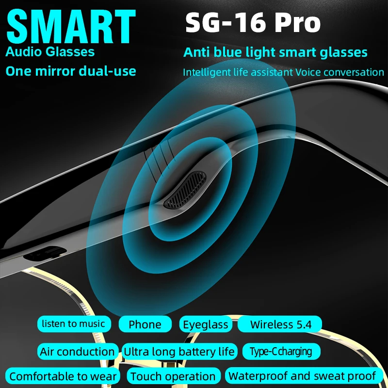 Lenovo New SG-16 Pro Smart Aud - Smart Glasses Lens review and price