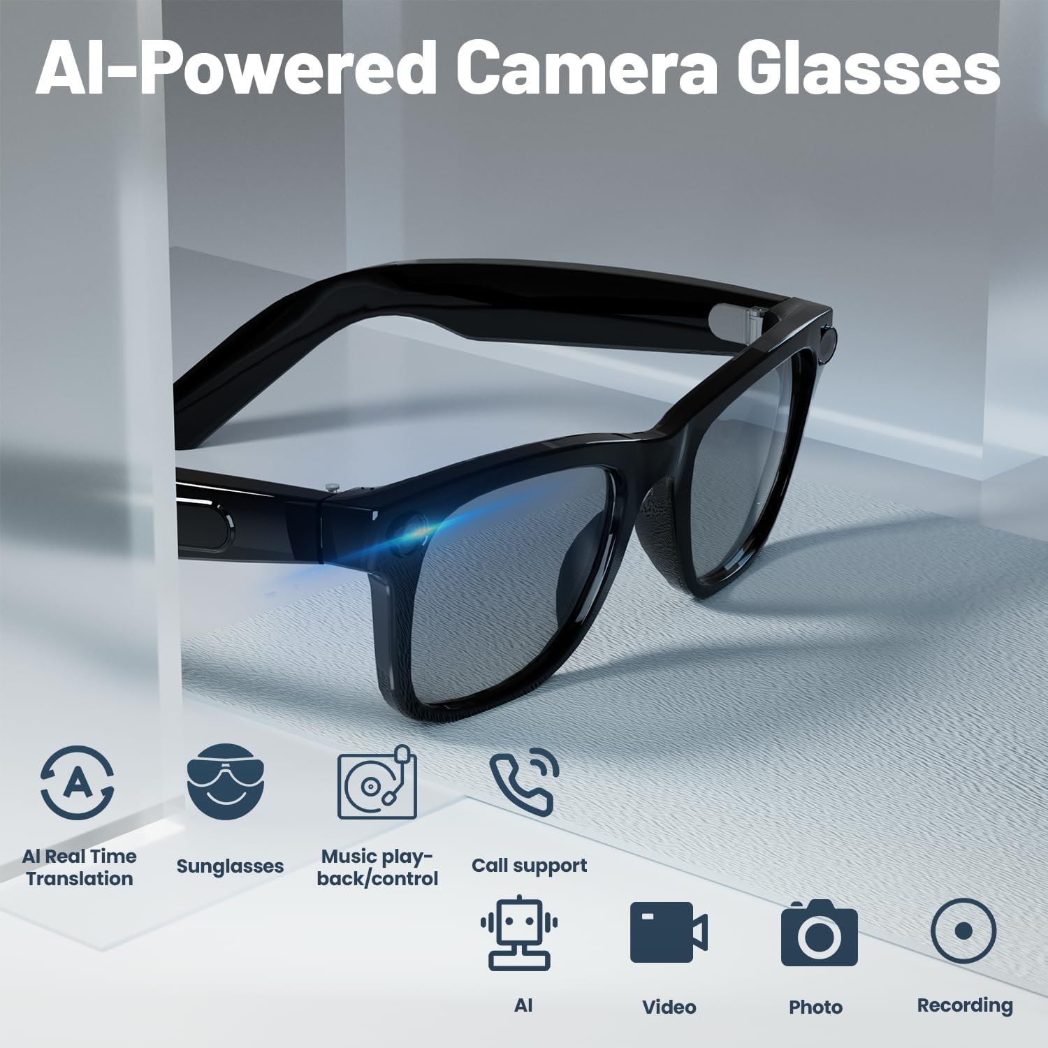 8MP AI Smart Glasses: 1080P Vi - Smart Glasses Lens review and price