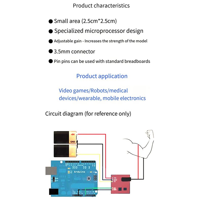 BTLIFE-5X Muscle Electrical Se - Muscle Sensor Emg review and price