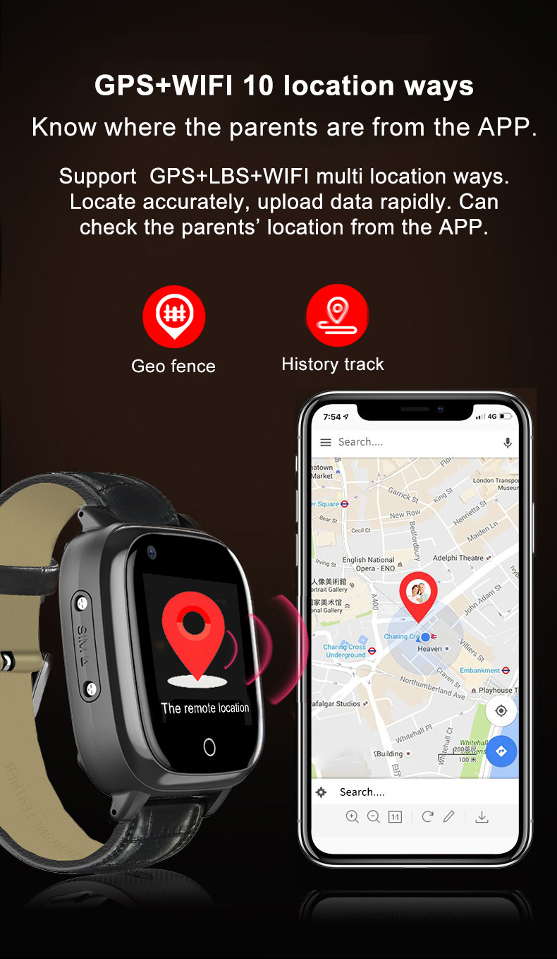 Elderly Smart Watch For Senior - Fall Detection Watch review and price