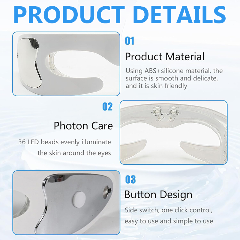 Red Light Theraphy Eye Massage - Light Therapy Glasses review and price