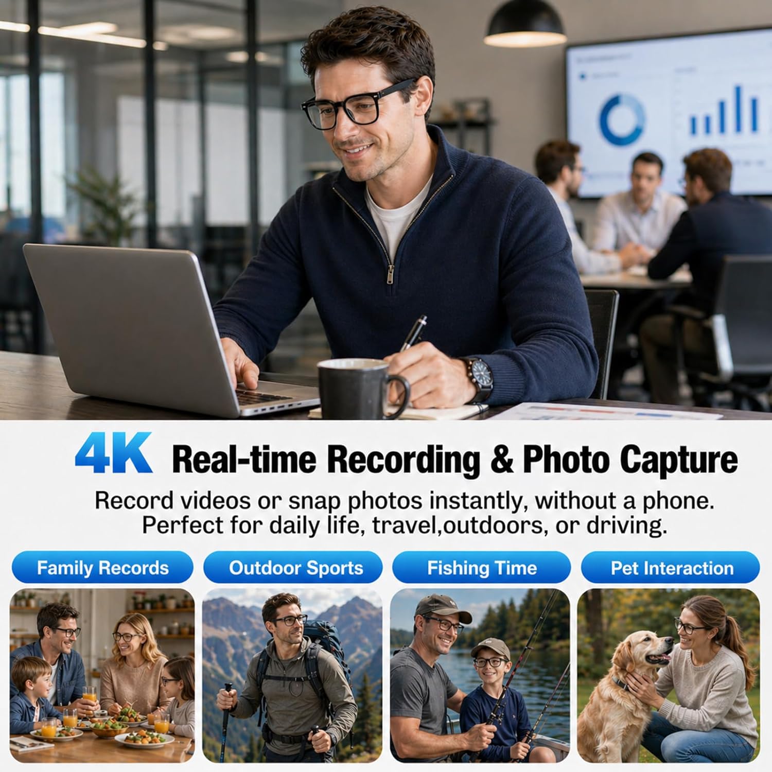 AI Smart Glasses: 4K Camera, R - Smart Glasses Lens review and price