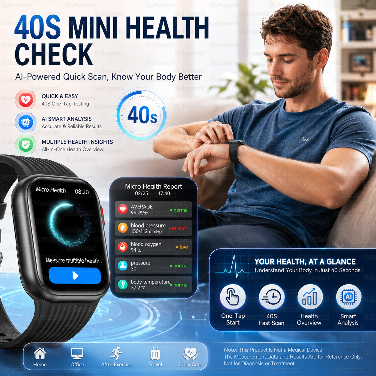 Air Pump Smartwatch Accurate B - Fall Detection Watch review and price
