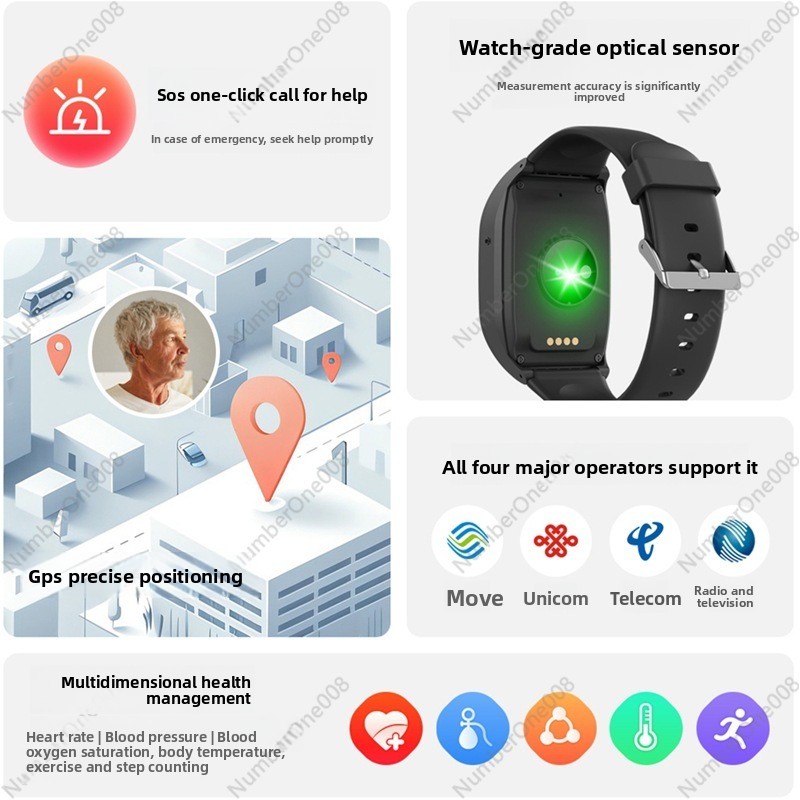 4G Smart Watch for Elderly, GP - Fall Detection Watch review and price
