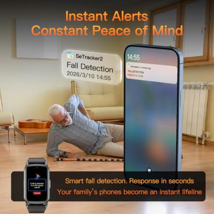 Smart Watch for Seniors with F - Fall Detection Watch review and price