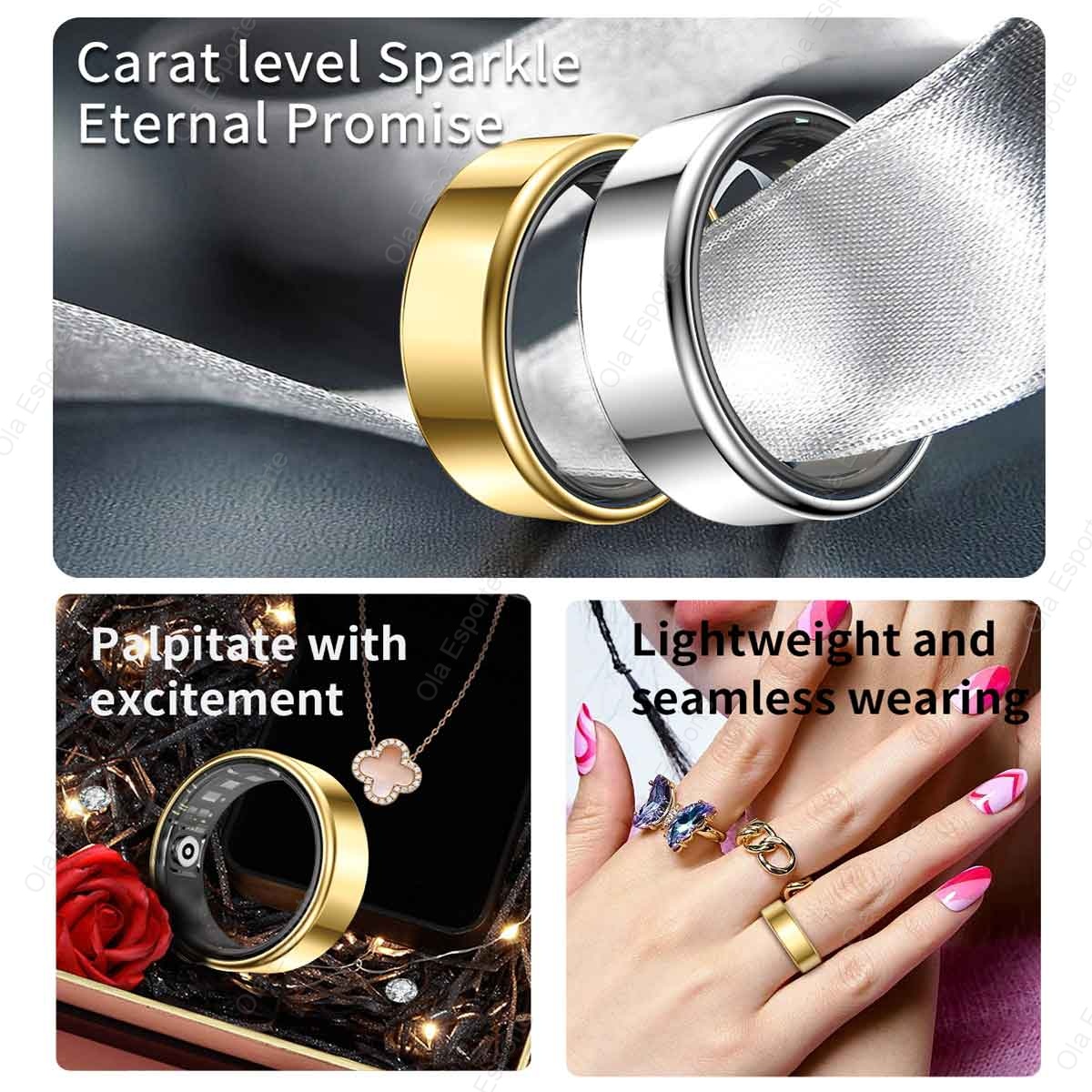 R09 Smart Ring Men Women with  - Temperature Ring Skin review and price