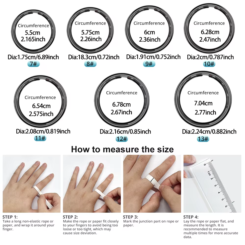 Smart Ring with Charging Case, - Temperature Ring Skin review and price