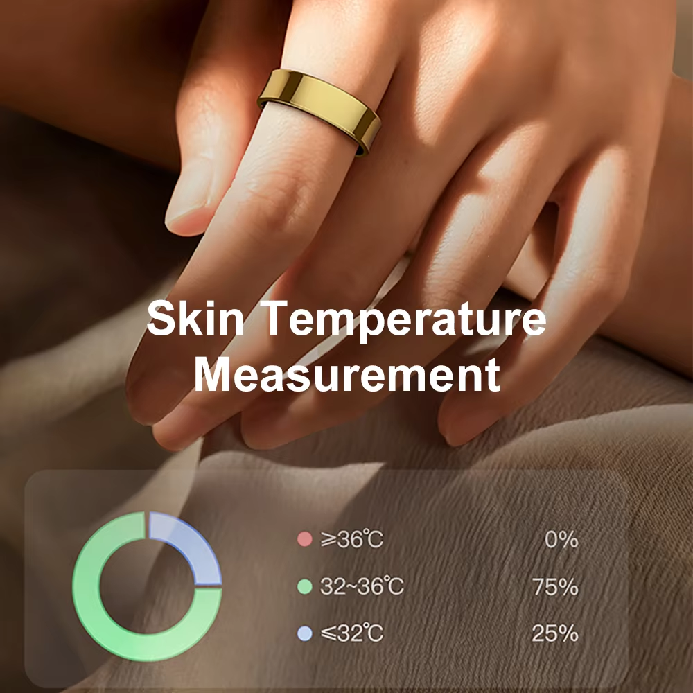 Smart Ring with Charging Case, - Temperature Ring Skin review and price