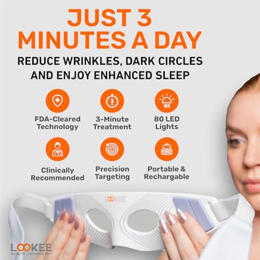 LOOKEE Under Eye Red Light The - Light Therapy Glasses review and price