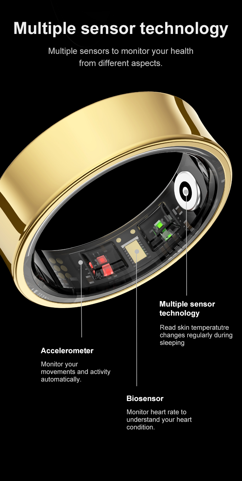 2026 Smart Ring R09 5ATM Water - Temperature Ring Skin review and price
