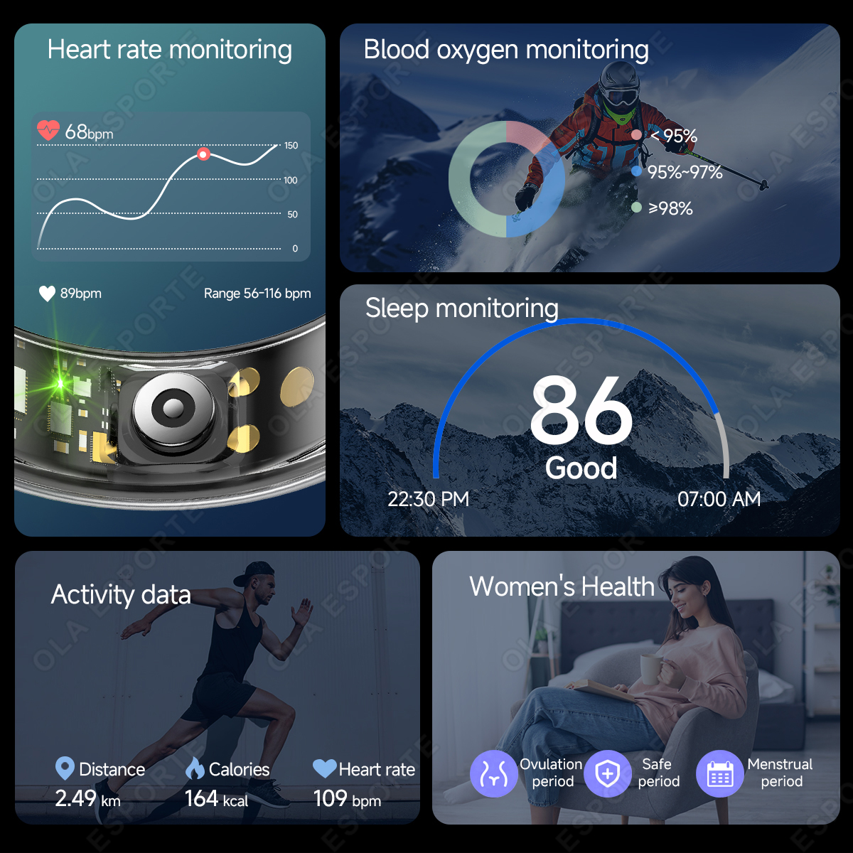 R09 Smart Ring Men Women with  - Temperature Ring Skin review and price