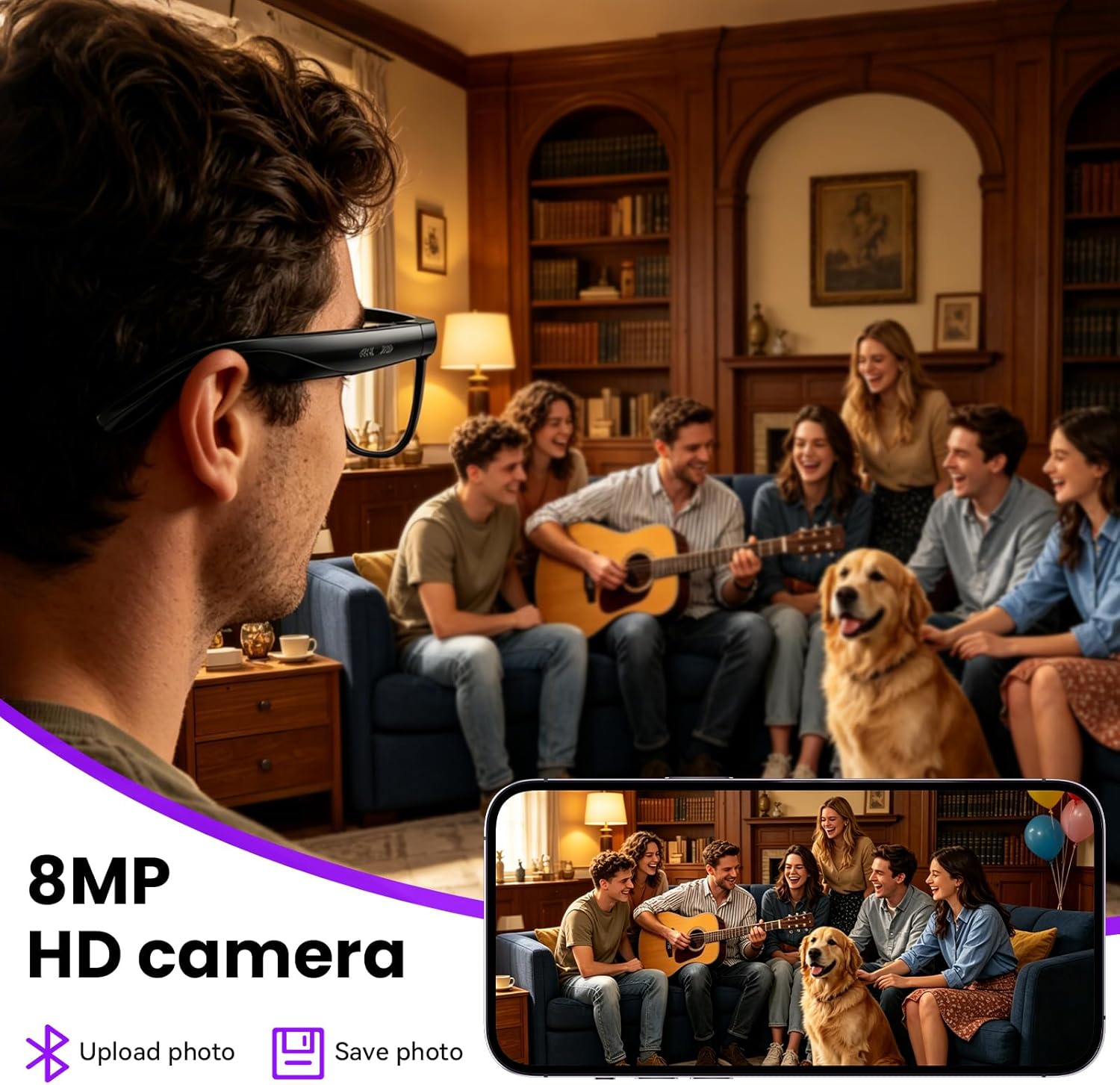 8MP Camera Smart Glasses: 4K P - Smart Glasses Lens review and price